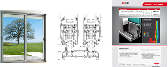 finestra alluminio tipo slide fb2 srl